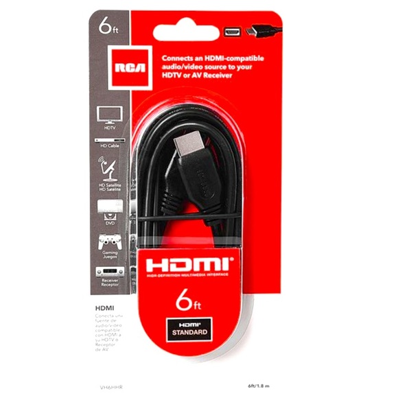 🆕 RCA HDMI® Cable 6 ft. - Picture 1 of 6